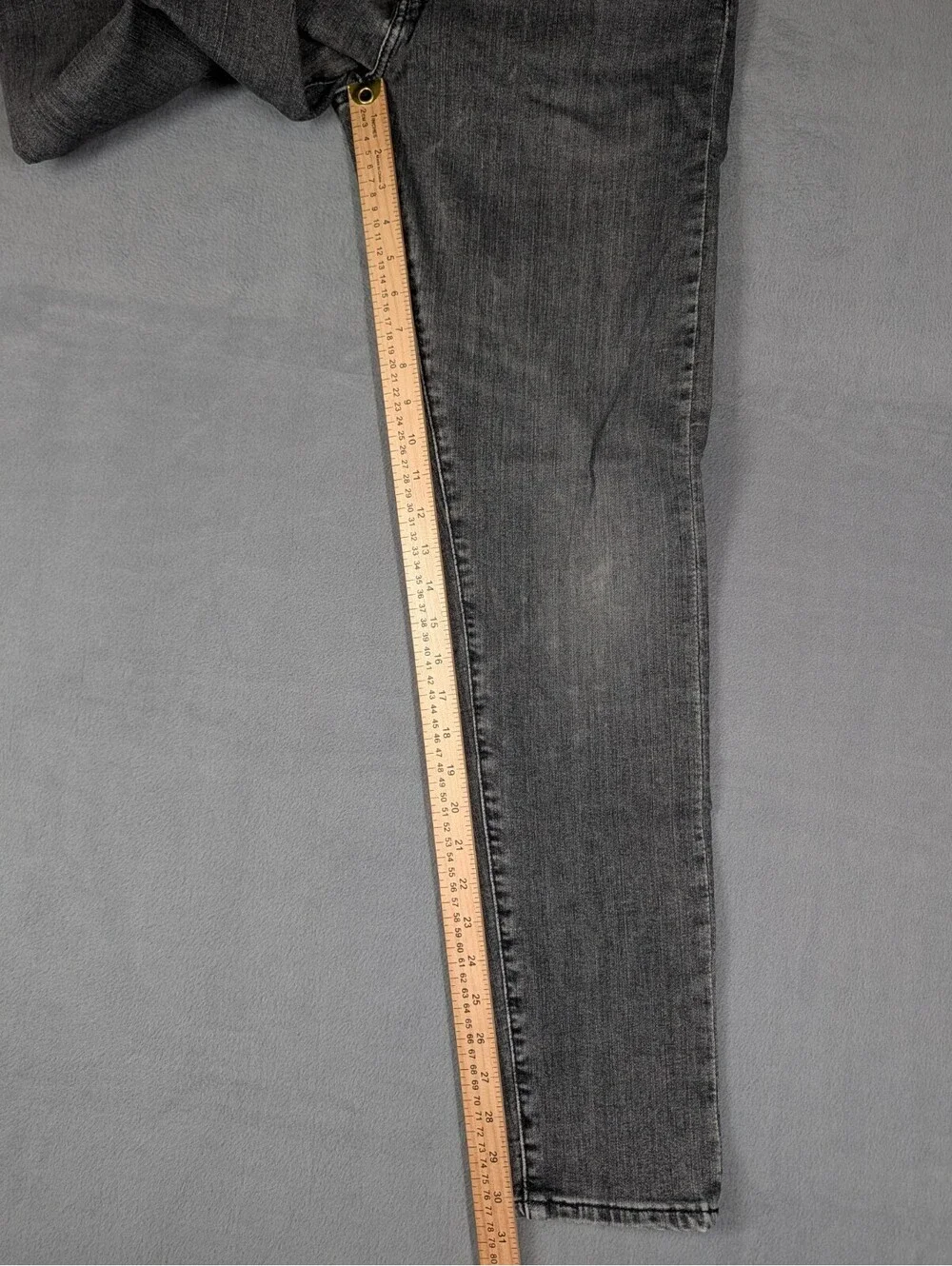 Levis Premium 512 Mens 33X32 Gray Slim Taper Stretch Denim Jeans Casual Pants